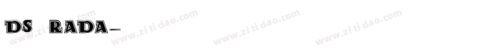 DS Rada字体转换
